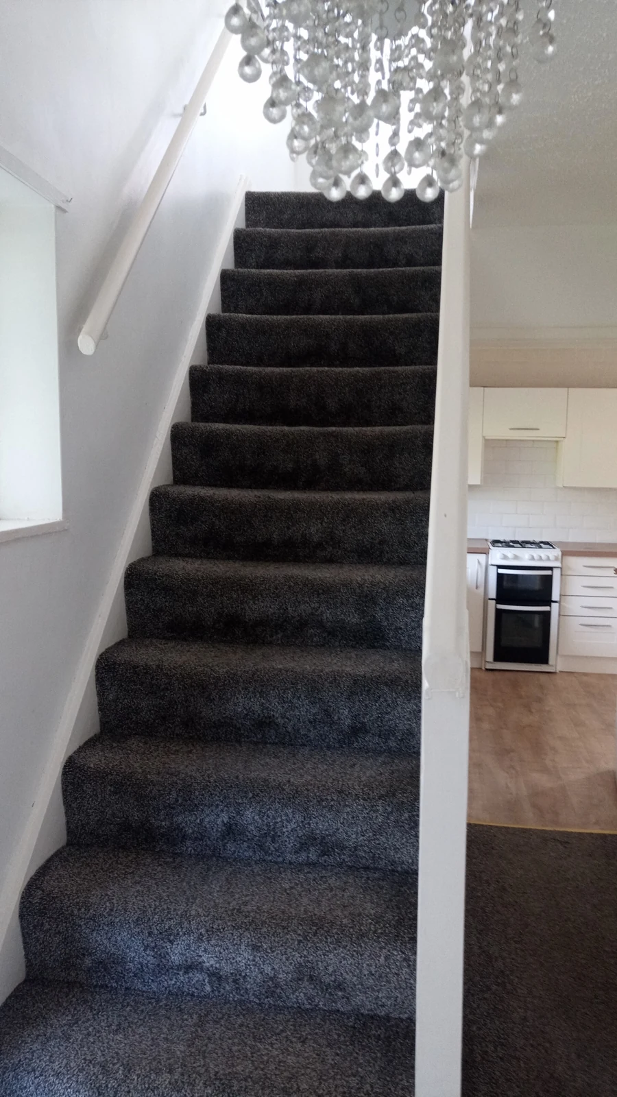 Decorated landing and stairwell
